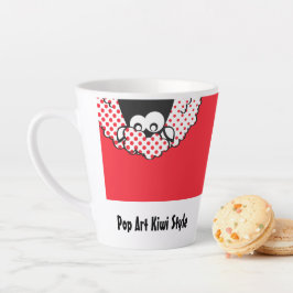 Pop Art Kiwi stijl Latte Mok