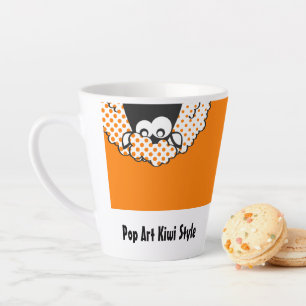 Pop Art Kiwi stijl Latte Mok