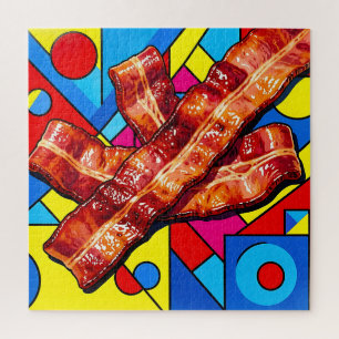 Pop Art Knapperige Bacon Legpuzzel