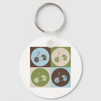 Pop Art Knitting Sleutelhanger