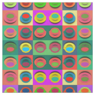 Pop-art koffie-microfoons stof