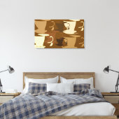 Pop Art Koffie op Canvas (Insitu (Slaapkamer))