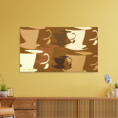 Pop Art Koffie op Canvas Afdruk (Insitu (Woonkamer))