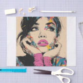 PoP Art Koningin2 Tissuepapier (Craft)