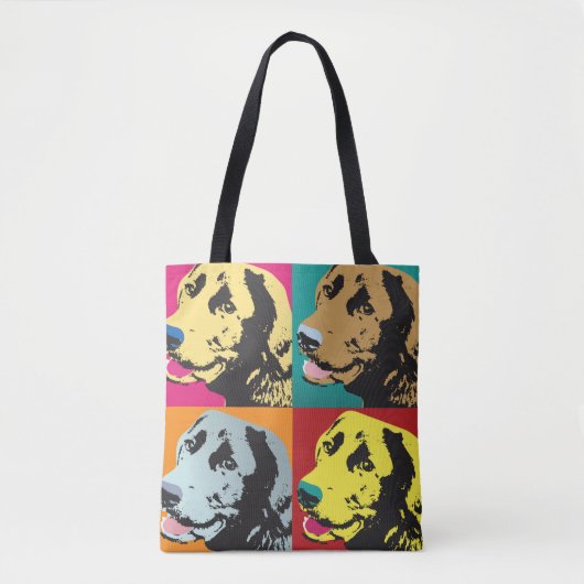 Pop Art Labrador Retriever Draagtas (Voorkant)