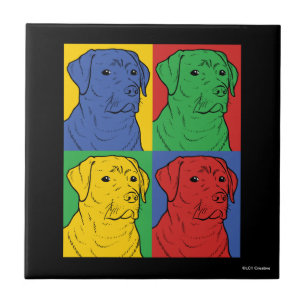 Pop Art Labrador Retriever Tegeltje