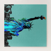 Pop Art Lady Liberty Legpuzzel (Horizontaal)