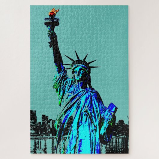 Pop Art Lady Liberty Legpuzzel (Verticaal)