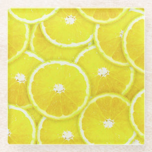Pop Art Lemon Slices Glazen Onderzetter