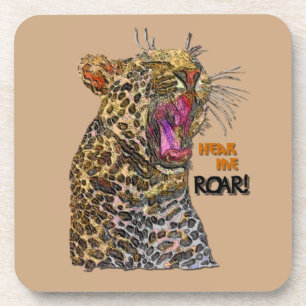 Pop Art Leopard Bier Onderzetter