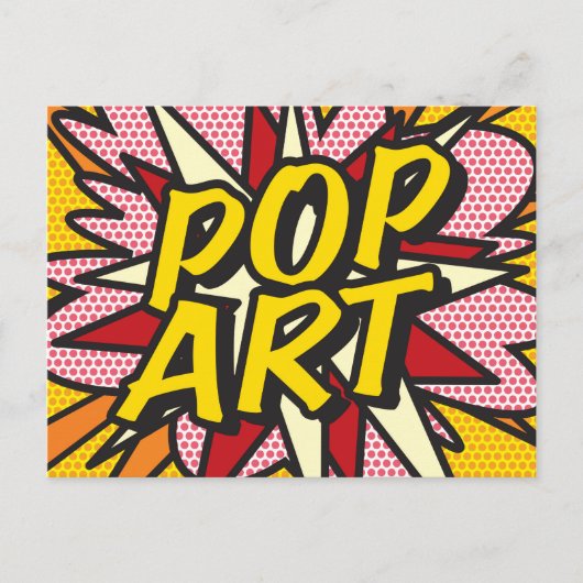POP ART Leuk Retro Stripboek Pop Art Briefkaart (Voorkant)