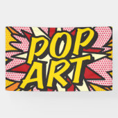 POP ART Leuk Retro Stripboek Pop Art Spandoek (Horizontaal)