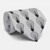 Pop Art Light Bulb Stropdas (Opgerold)