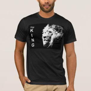 Pop Art Lion Head Elegant Mannen Korte hoes T-shirt