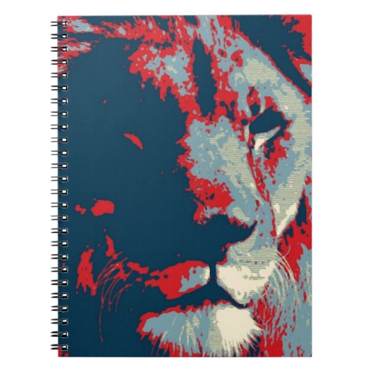 Pop Art Lion Notitieboek (Voorkant)