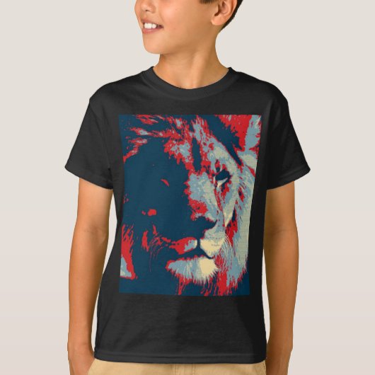 Pop Art Lion T-shirt (Voorkant)