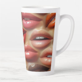 Pop Art Lippen Latte Mok 12 & 17 oz