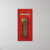 Pop Art London City Red Canvas Afdruk (Voorkant)