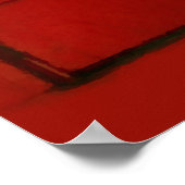 Pop Art London City Red Poster (Hoek)