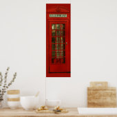 Pop Art London City Red Poster (Keuken)