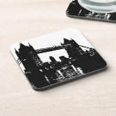 Pop Art London Tower Bridge Bier Onderzetter (Linkerzijde)