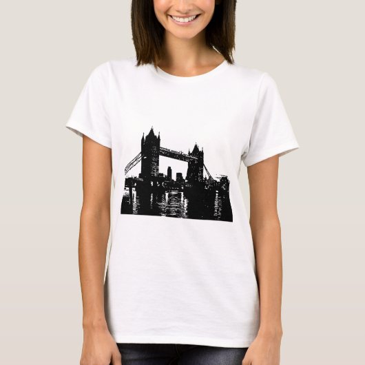 Pop Art London Tower Bridge T-shirt (Voorkant)