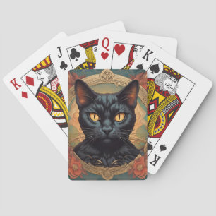  Pop Art Louis Wain Retro Style Cat Pokerkaarten