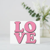 POP ART LOVE BRIEFKAART (Staand voorkant)