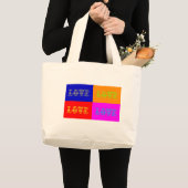 Pop Art Love Grote Tote Bag (Voorkant (product))