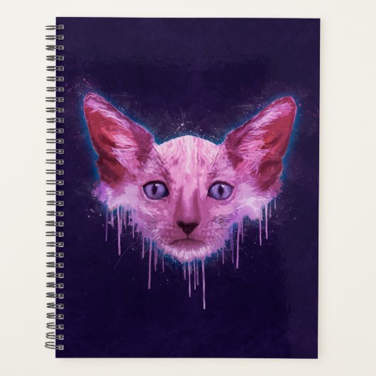 Pop Art Lykoi Werewolf Cat Planner (Voorkant)