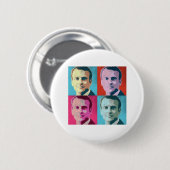 Pop Art Macron Ronde Button 5,7 Cm (Voorkant /achterkant)