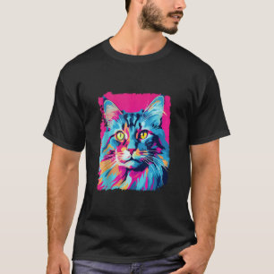 Pop Art Maine Coon Kat Roze Tanktop