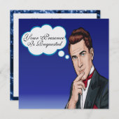 Pop Art Man Formal Celebration Invitation (Devant / Derrière)