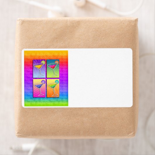 Pop Art MARGARITAS ÉTIQUETTE (En situation)