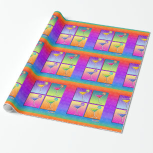 Pop Art MARGARITAS INKAPSELpapier Cadeaupapier