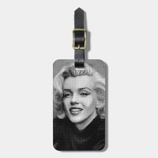 Pop Art Marilyn Bagagelabel (Voorkant verticaal)