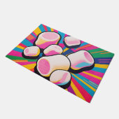 Pop Art Marshmallow Explosie Deurmat (Schuin)