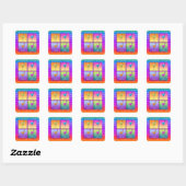 Pop Art MARTINIS AUTOCOLLANT (sq) (Feuille)