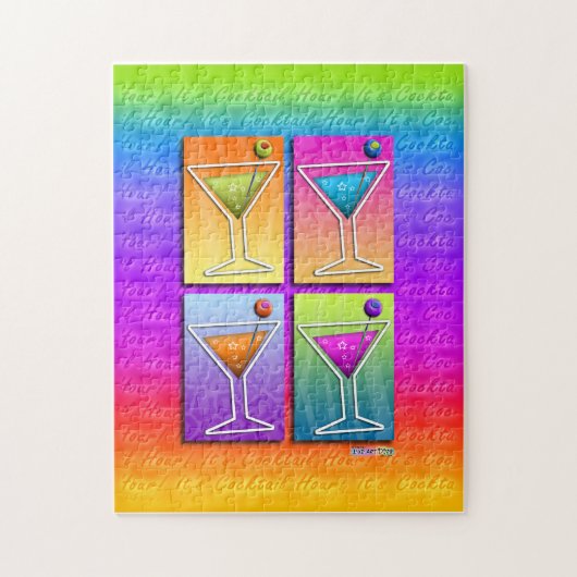 Pop Art MARTINI'S PUZZEL (Verticaal)