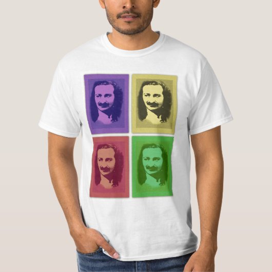 Pop Art Meher Baba Portrait T Shirt (Voorkant)