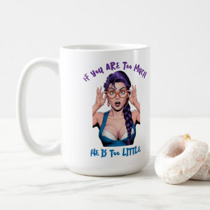 Pop-Art meisje met paars haar Koffiemok