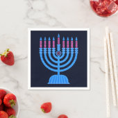 Pop Art Menorah Napkins Servet (Insitu)