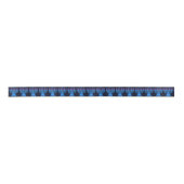 Pop Art Menorah Satin Ribbon Lint (Voorkant)
