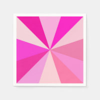 Pop Art Modern 60s Funky Geometric Rays in Roze