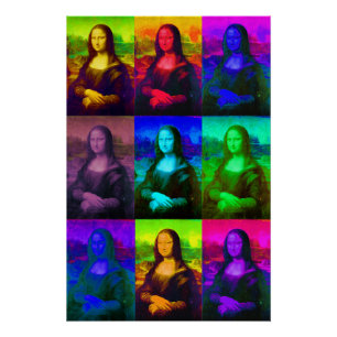 Pop Art Mona Lisa Perfect Poster