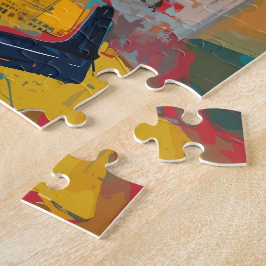 Pop Art Mona Lisa Roken van een sigarenpuzzel Legpuzzel (Zijkant)