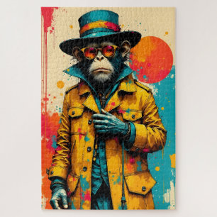 Pop Art Monkey Legpuzzel