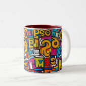 Pop art motif géométrique abstrait 28 - Mug (Devant droit)