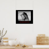Pop Art Motivation Leadership King Lion Poster (Cuisine)