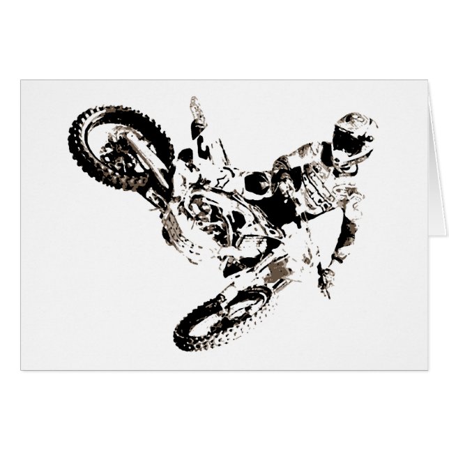 Pop Art Motocross Motorcyle Sport (Devant horizontal)
